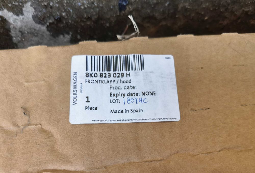 Capota Audi A4/S4 B8.5 NOUA si OEM, 8K0 823 029 H