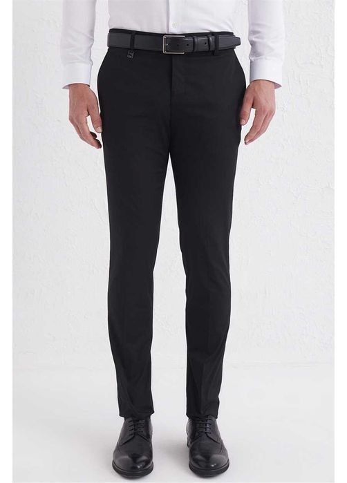 Черен панталон втален силует EFOR - размер 32