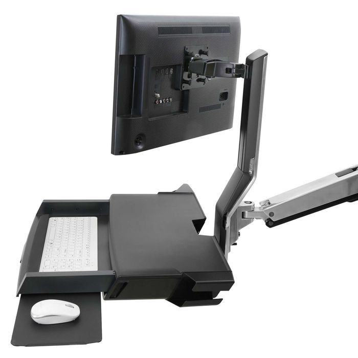 Ergotron StyleView Combo System with Worksurface Small CPU aluminum