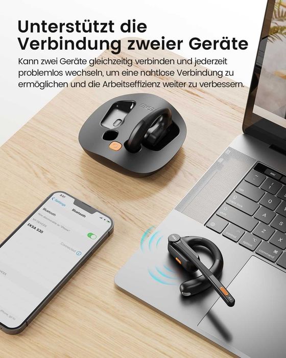 Слушалки EKSA S30 Open Ear Bluetooth с микрофон