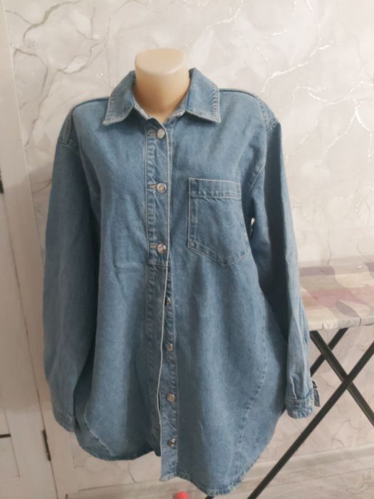 Джинсовая рубашка Зара
