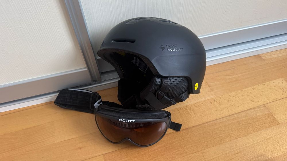 Set casca sweet protection S M mips ochelari scott 53 56 ski snowboard