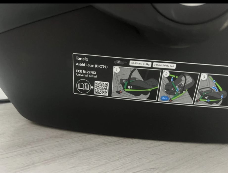 Scoica auto pentru copii Linonelo Astrid i-Size, 0-13 kg, Pink Coral