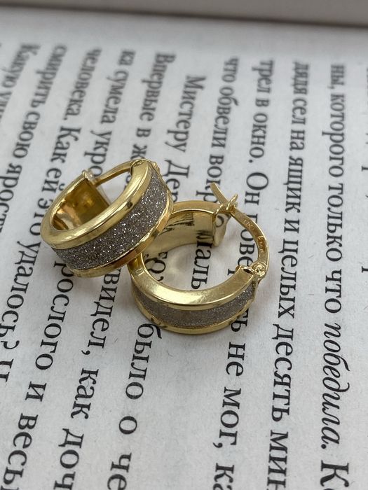 серьги/750/ желтое