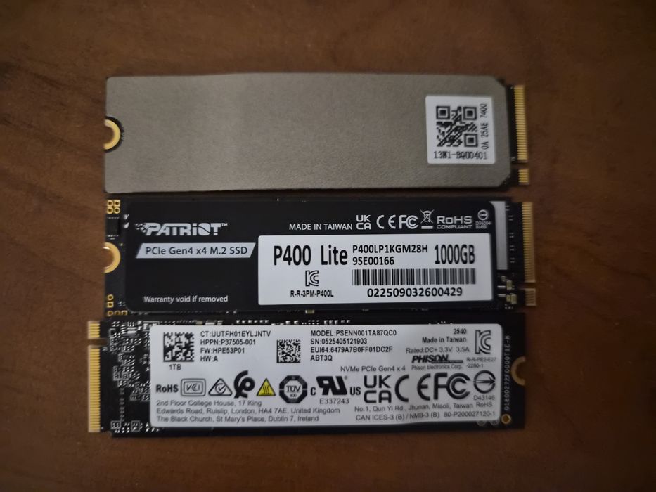 Продам ssd m2 nvme 1tb