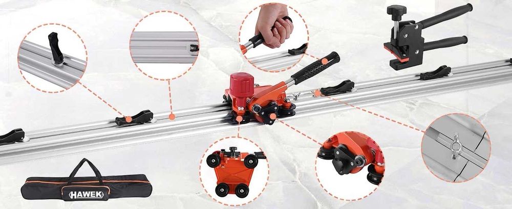Комплект линеал за рязане на плочки до 340см HAWEK , HW-9015