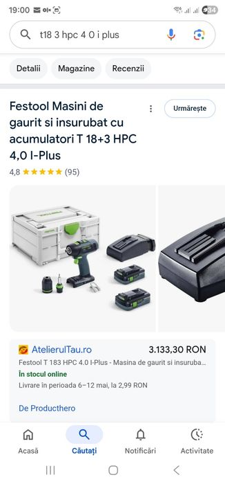 Filetanta festool T18+3 HPC 4,0 l-PLUS