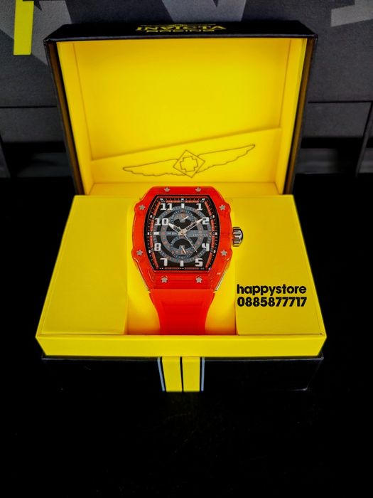 INVICTA Cyclone Orange/Silver 49 mm, Инвикта нов ръчен часовник