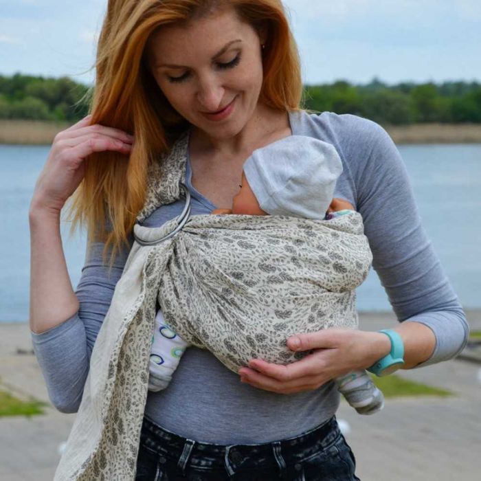 Муселинов слинг с халки Nashsling | Ринг слинг от памук - Soft