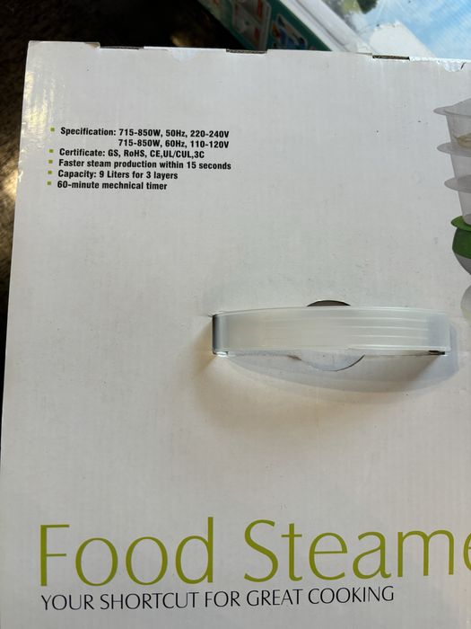 Aparat de gatit la abur nou steamer