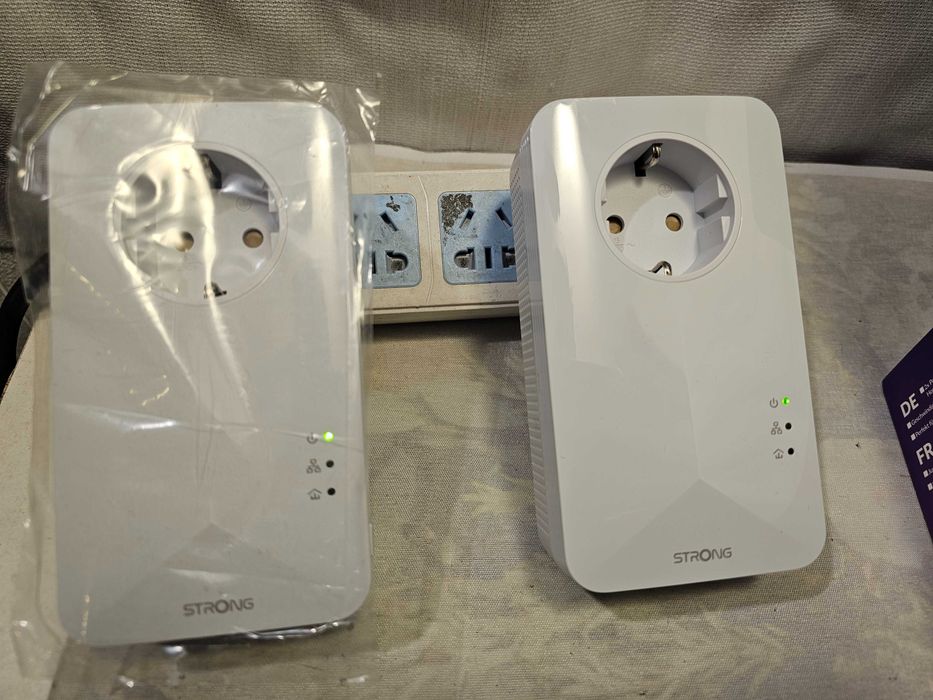 Smart Strong Set Powerline 1000 Duo 1000 Mbps Adaptor Wlan 1200 Mbps