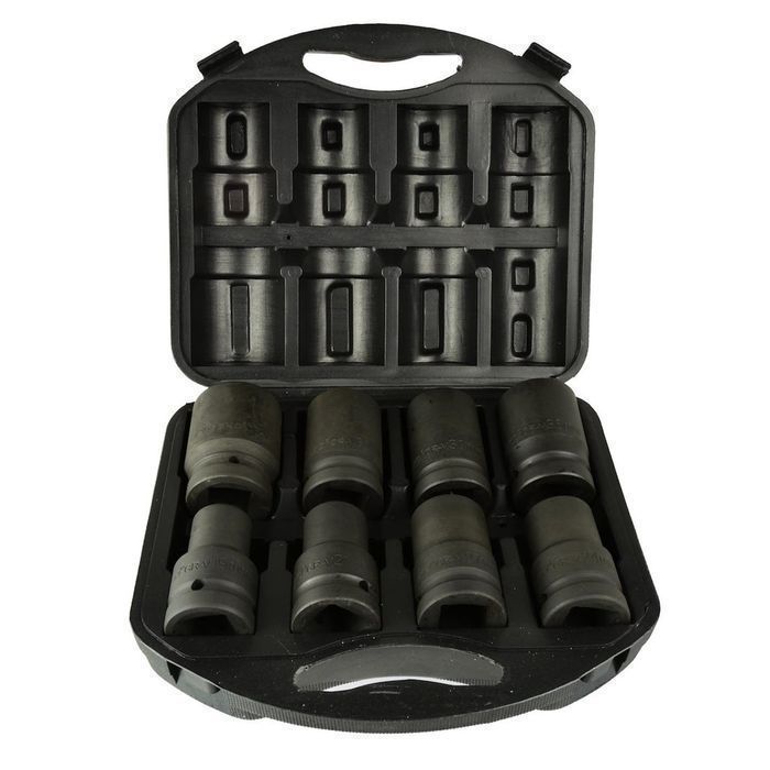 Set tubulare hexagonale de impact 1'' 19-41mm 8piese geko