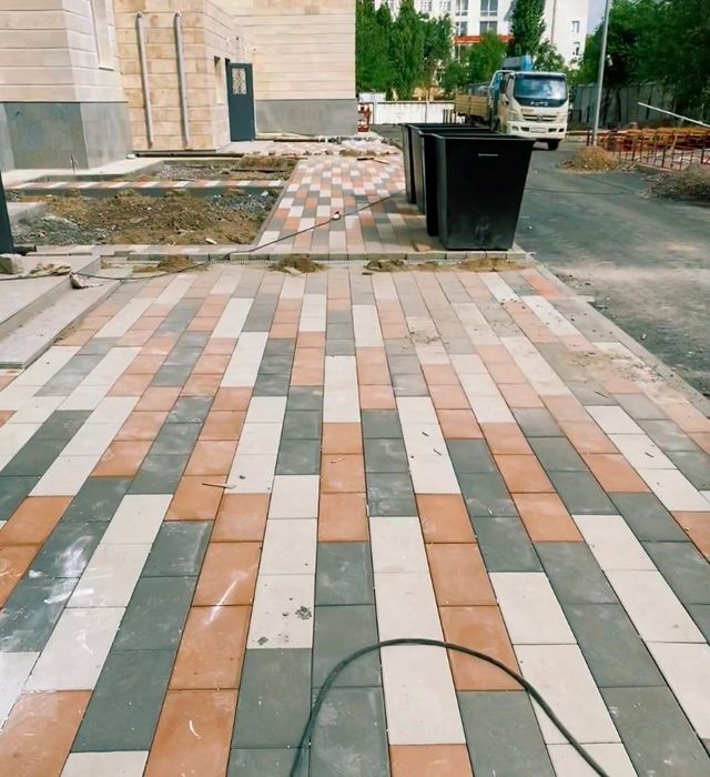 Укладка брусчатка