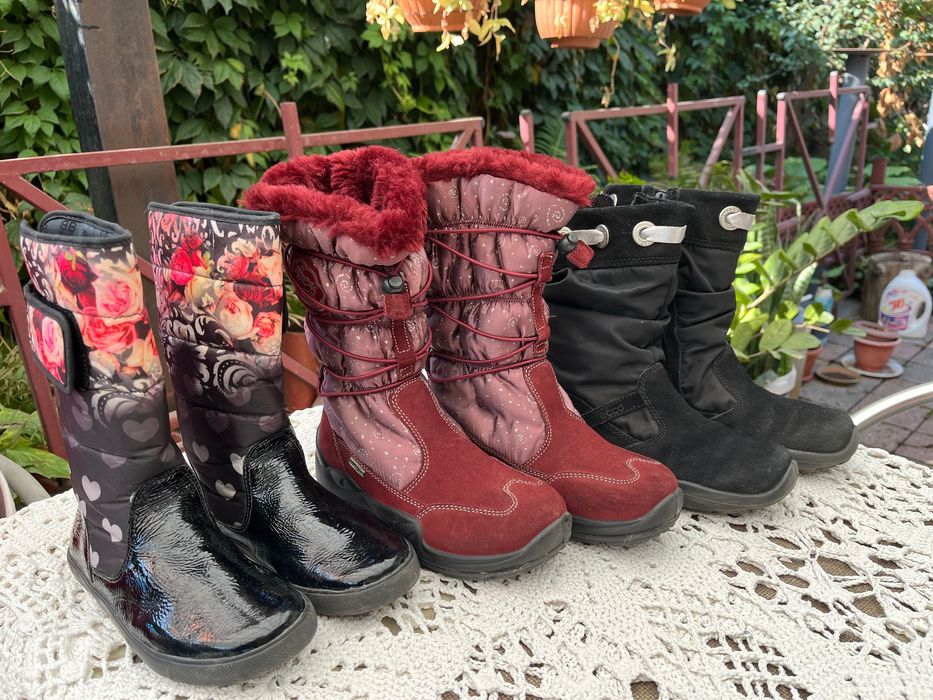 Брендовые сапоги на девочку 32,33,35р