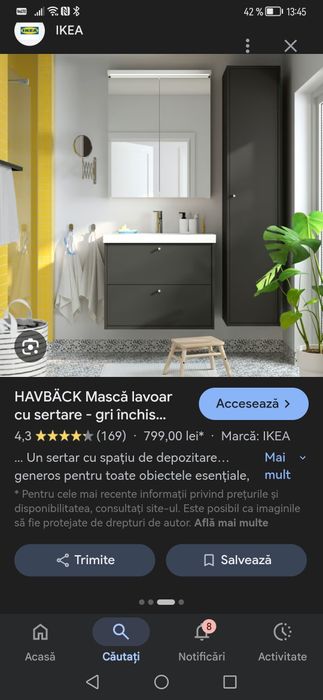 Lavoar baie 820x490 ikea