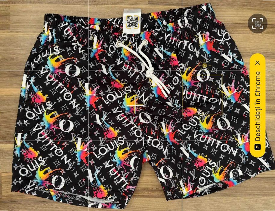 Short de plaja - LOUIS VUITTON - Negru