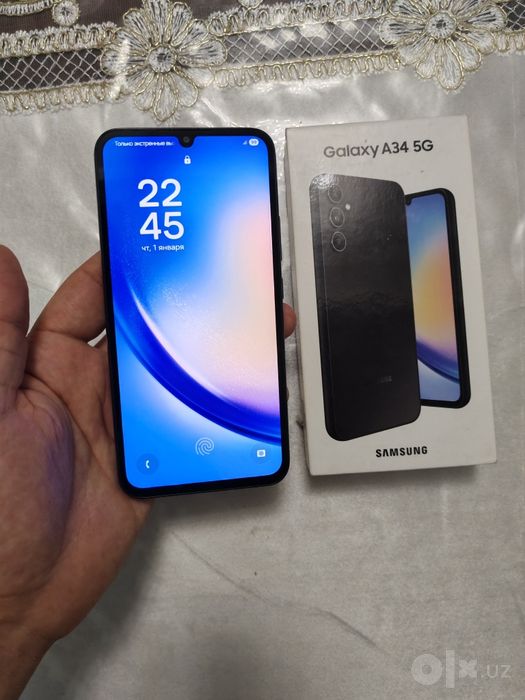 Samsung Galaxy A34 5G 8+8/256GB Black Original Igravoy Karobka Yaxshi