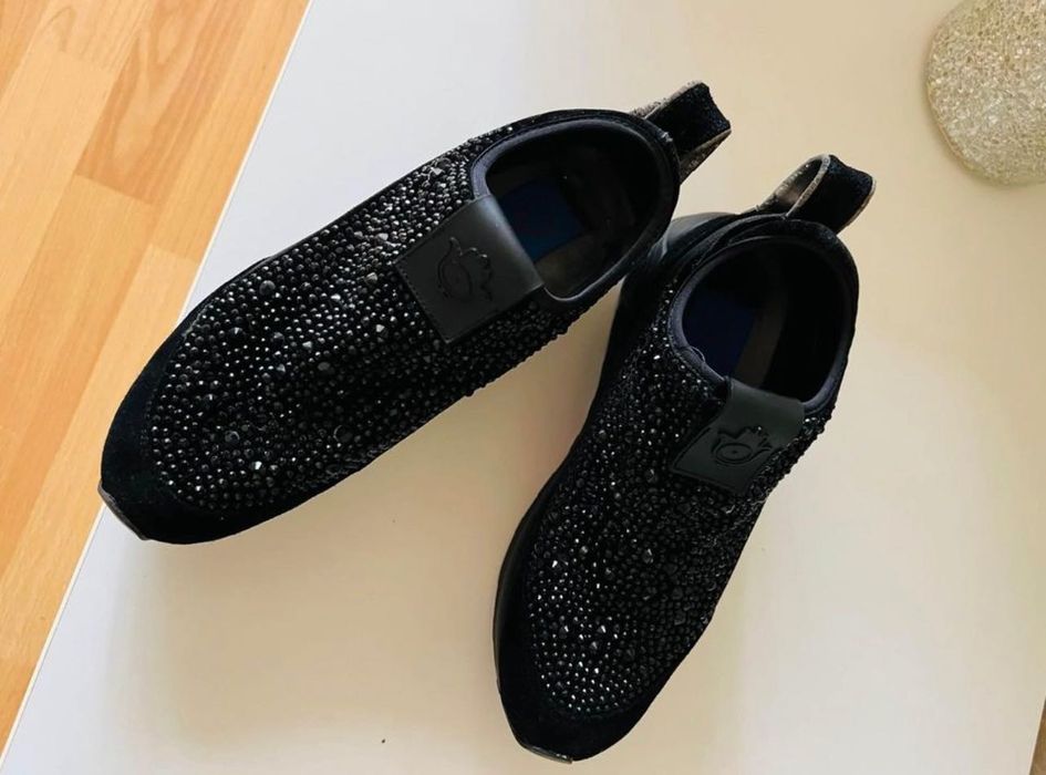 Adidași sneakers trussardi nr 37 piele întoarsă