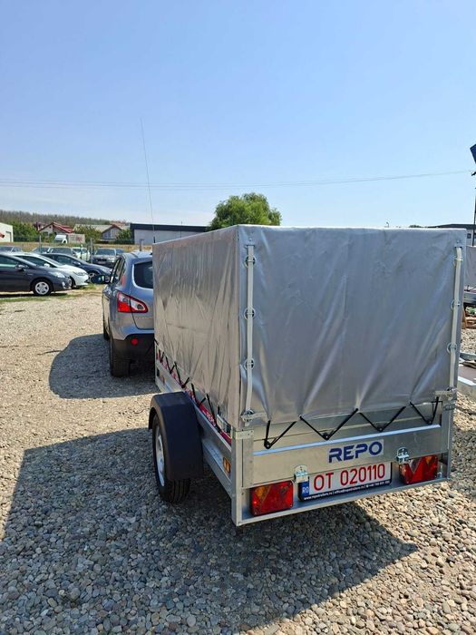 Remorcă REPO cu Prelată – MonoAx, Carte RAR, Nr. provizoriu