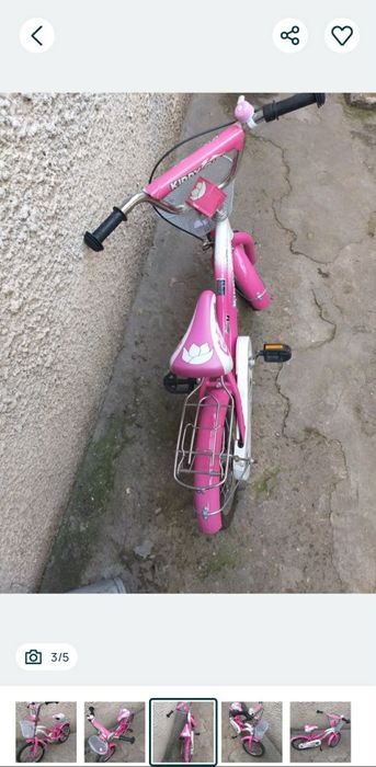 Bicicleta copii folosita foarte putin e in stare f buna