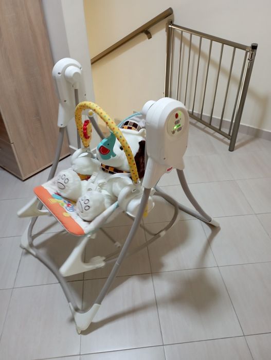 Бебешка люлка 3 в 1 Fisher Price - Музикална