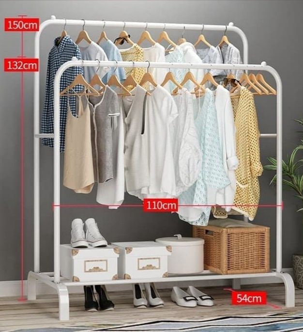 Доставка.Металлическая гардеробная вешалка для одежды garderob 35кг g9