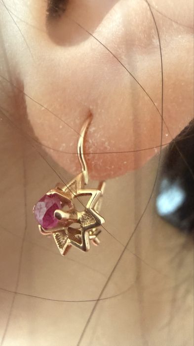 Золотые серьги 585 проба