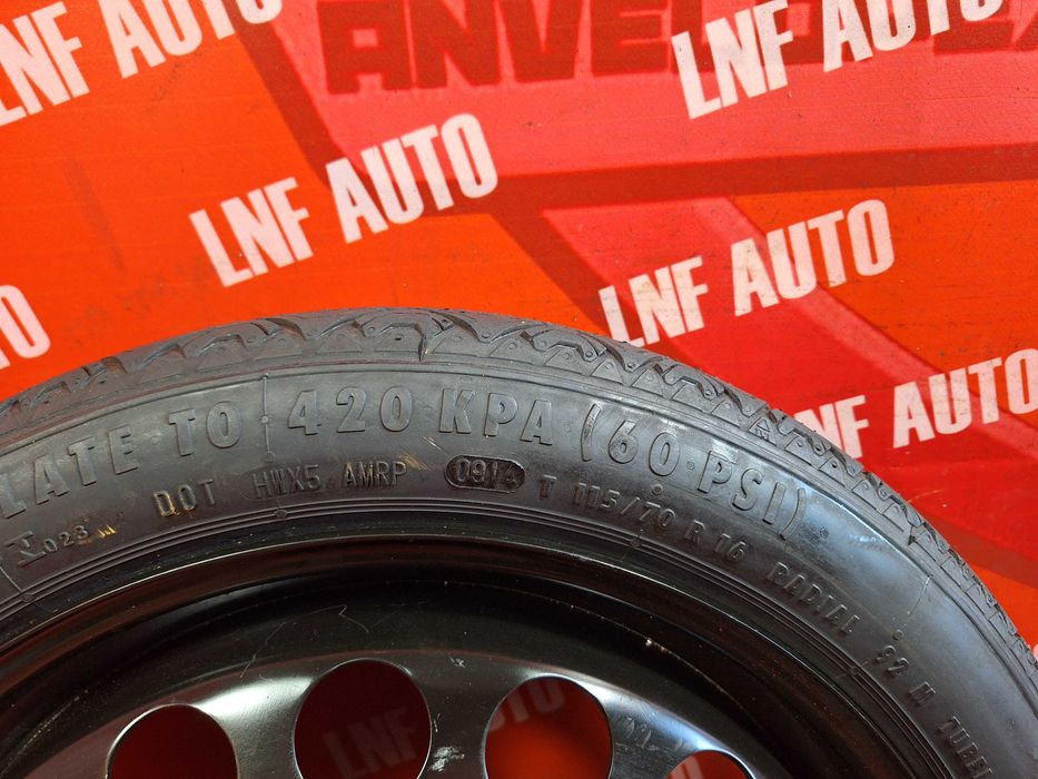 KIT Roata Rezerva SLIM 5x110 16'' OEM Opel Meriva Astra H SAAB NOUA