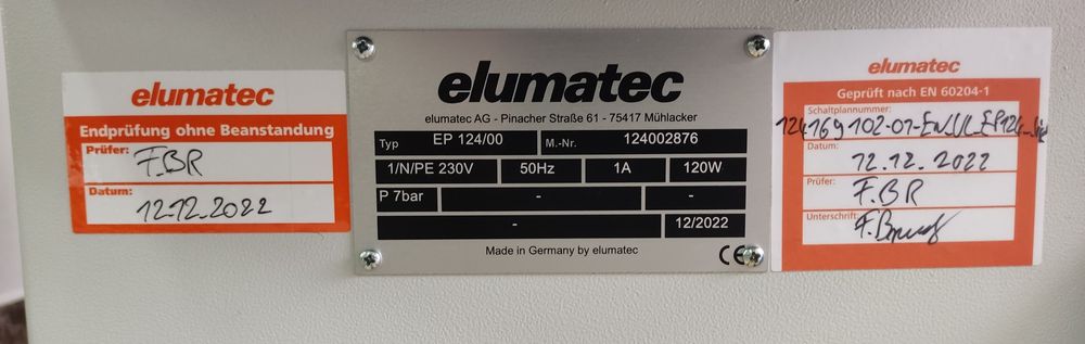 Ъглонабивна машина Elumatec EP 124 - Германия - нова.