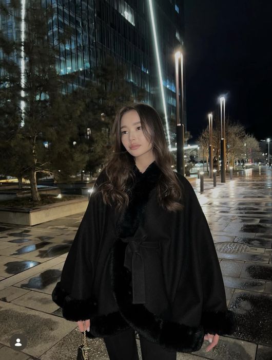 Пончо пальто