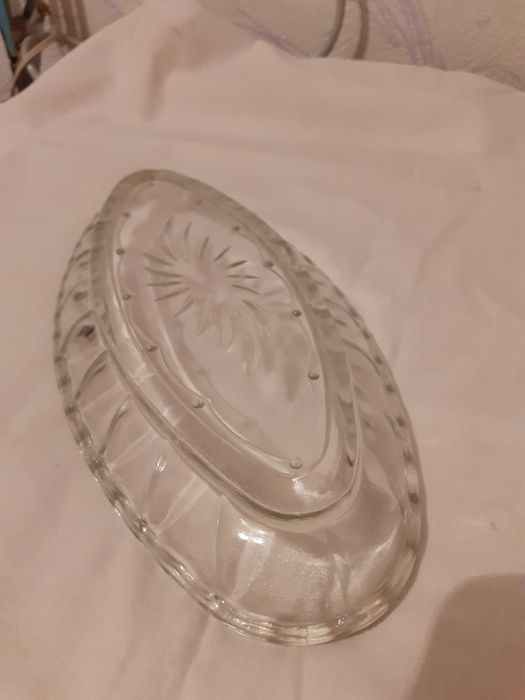 Cелёдочница-блюдо стеклянное, СССР