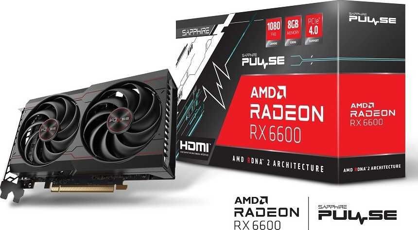 Видеокарта Sapphire RX 6600  8GB PULSE