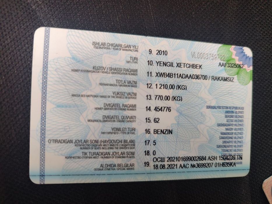 Matiz best sotiladi 2010 srochna