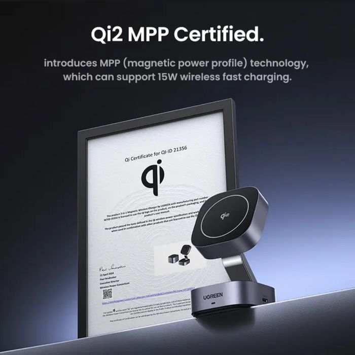 Ugreen Qi2 25W Magnetic Fast Wireless Charging
