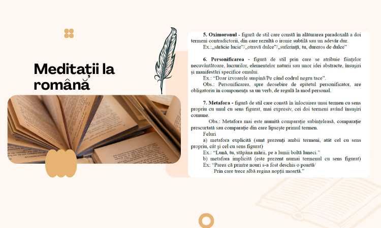 Limba romana (bacalaureat, admitere Drept, Academie sau Ev. Nat.)