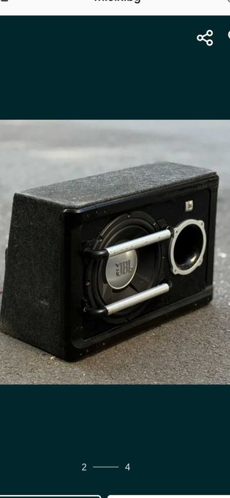 Мощен комплект субуфер JBL GT01214 BR + усилвател Sony XM-ZR 704