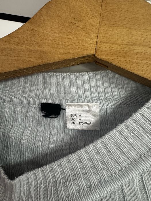 Синя рипсена блузка от H&M, размер M