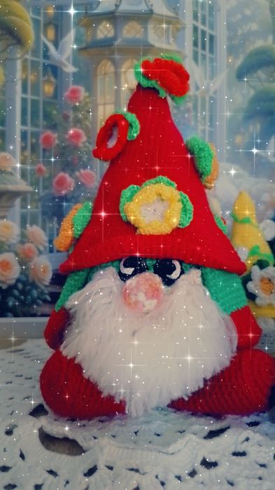 Jucării croșetate - gnomi croșetați manual