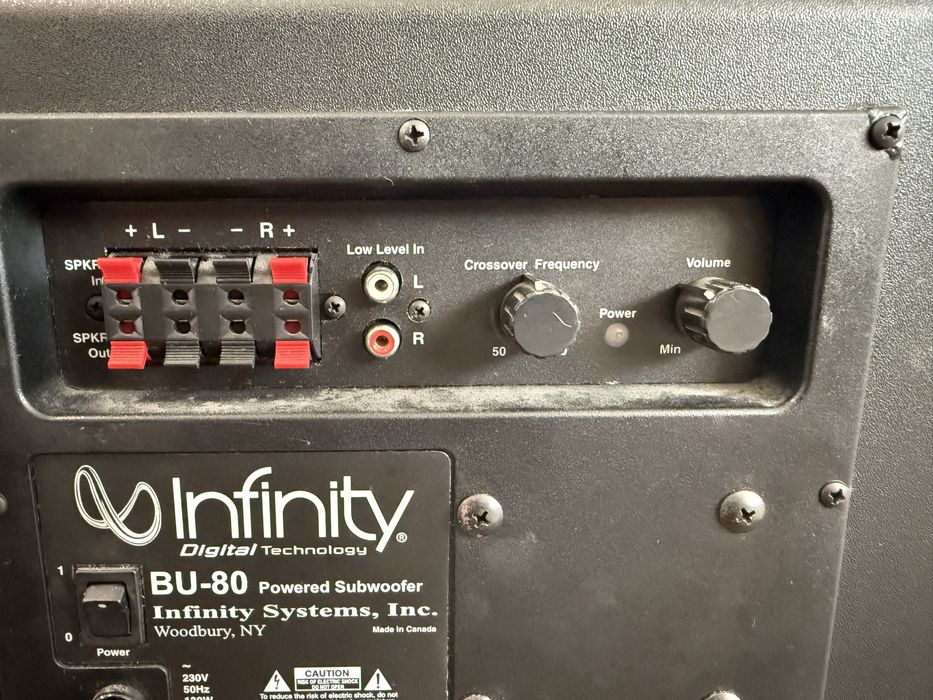 Infinity BU-80 Subwoofer. 8”