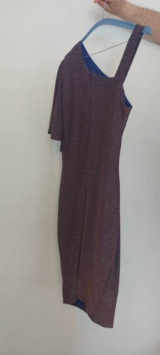 Rochie albastră cu sclipici