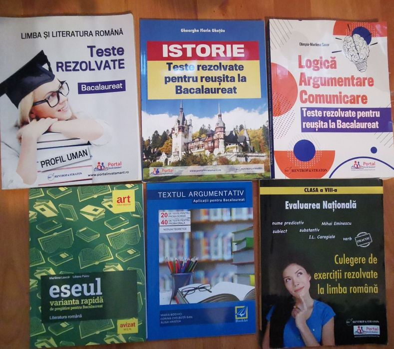 Cărți și teste rezolvate pentru Bacalaureat și Evaluarea națională
