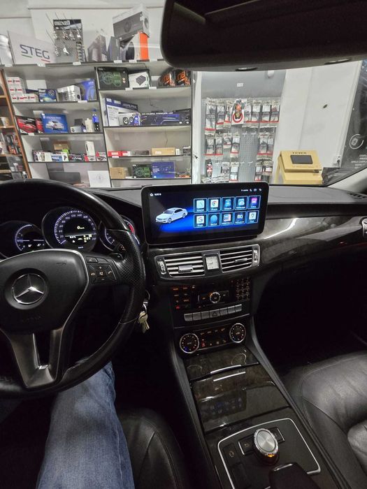Navigatie android Mercedes CLS Waze YouTube GPS