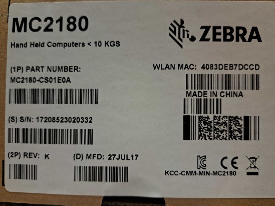 Мобилен ръчен компютър Motorola Zebra MC2180