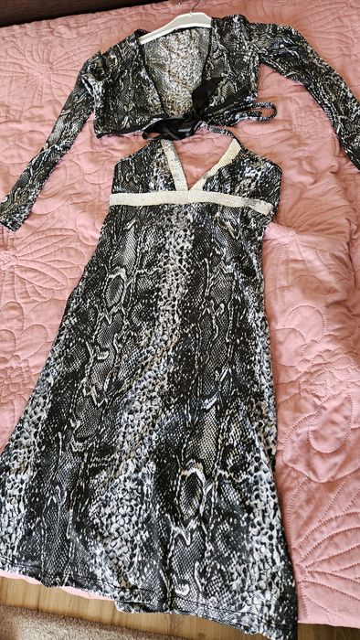 Рокля сива С размер