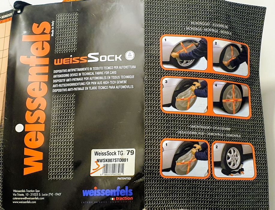 Huse antiderapant textil pentru anvelope auto