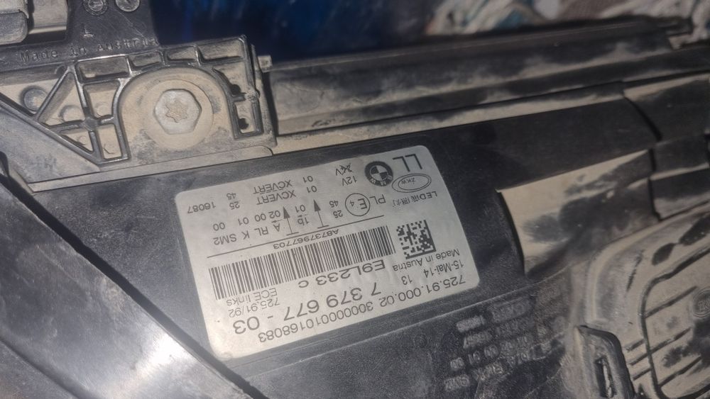 Левая фара бмв 740 рестайлинг adaptive led