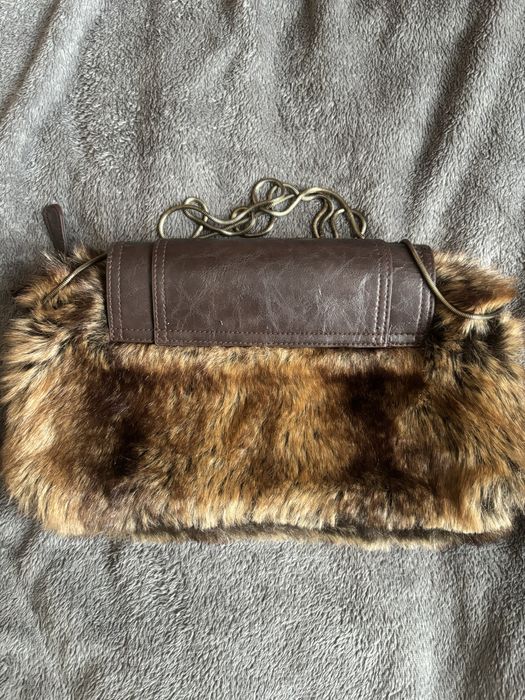 Винтидж чанта с косъм