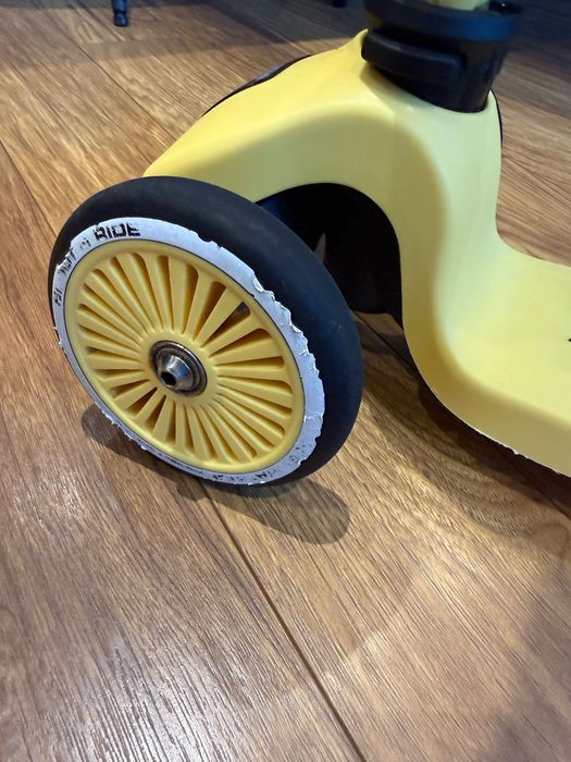 Детска тротинетка Scoot & Ride, 2 в 1 скутер и колело за баланс, Лимон