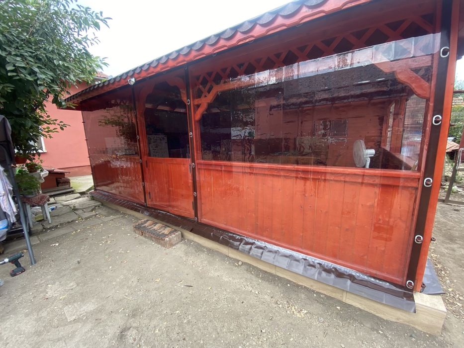 Inchideri terase cu folie PVC Cristal Taiwan 0.8mm