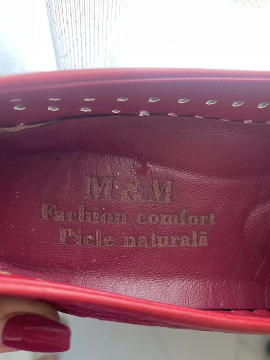 Pantofi casual din piele  naturala moale